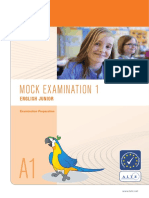 Mock Examination 1: English Junior