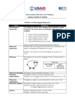 A Primer On Phonological Awareness: Terms