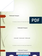 Multimodal Transport: Prof. Ashok Advani - Visiting Faculty: IIFT & Jaipuria Institute of Management, Noida