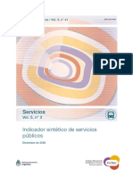 Actividad de Servicios Públicos. Indec. Diciembre 2020.