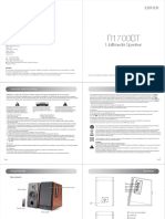 Edifier R1700BT Bookshelf Speakers Manual