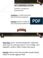 Casualty Lowering System: Action: Prepare A Casualty For A