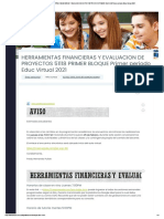 Curso - Herramientas Financieras y Evaluacion de Proyectos 51118 Primer Bloque Primer Periodo Educ Virtual 2021