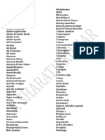 Apps List