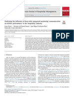 Analyzing The Influence of Firm-Wide Integrated Marketing Communication On Market Performance in The Hospitality Industry