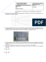 Ejercicios de Practica de La Parabola y La Hiperbola