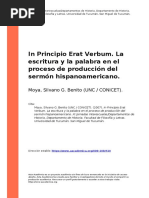 Moya, Silvano G. Benito (UNC CONICET) - (2007) - in Principio Erat Verbum. La Escritura y La Palabra en El Proceso de Produccion Del Sermo (..)