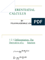 Differentiatial Calculus: BY Folayan, Adewale Johnson