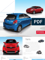 Brochure Toyota Yaris Hatchback 2011 FR