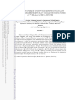 Evaluation of Liquid and Powder Aluminium Coagulant Dosing On Water Treatment Plant Coagulant Dosing System at Pt. Krakatau Tirta Industri