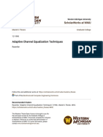 Adaptive Channel Equalization Techniques