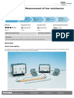 4 Point Method / Measurement of Low Resistances: (Item No.: P2410101)