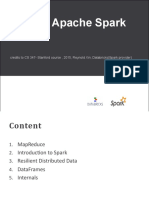 Intro To Apache Spark: Credits To CS 347-Stanford Course, 2015, Reynold Xin, Databricks (Spark Provider)