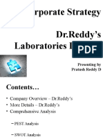 Corporate Strategy DR - Reddy's Laboratories Limited: Presenting by Pratush Reddy D