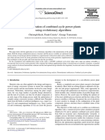 Optimization of Combined Cycle Power Plants Using Evolutionary Algorithms