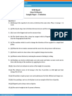 ICSE Board Class VI Physics Sample Paper - 5 Solution: Work