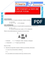 Tipos de Determinacion de Conjuntos para Tercero de Primaria