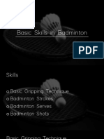 Basic Skills in Badminton