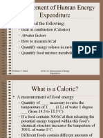 Measurement of Human Energy Expenditure: - Understand The Following