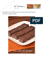 Más Allá Del Gluten... - Brownies Sin Hornear Con Crema de Chocolate (Receta GFCFSF, Vegana, RAW)