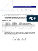 Installation Procedure For Safety Valve and Glide-Ring Kent F Series Hammers, KF12 To KF45