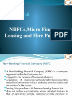 Module-4: NBFCS, Micro Finance, Leasing and Hire Purchase