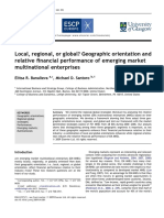 Local Regional or Global Geographic Orientation and Rel 2009 European Man