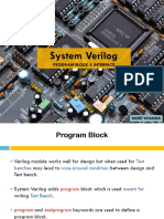 System Verilog: Program Block & Interface