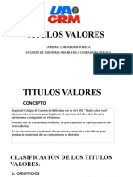 UNIDAD # 5 - Titulos Valores