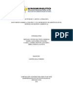 Actividad 5 - SISTEMA DE GESTION AMBIENTAL