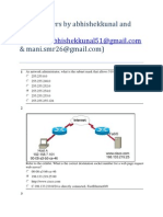 Ccna Answers by Abhishekkunal