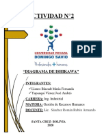 Actividad N°2 Grupal - Diagrama Ishikawa