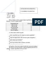 Atividade de Matemática o Caldeirão Das Bruxas