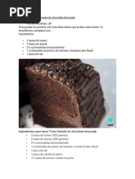 Recetas de Torta Húmeda de Chocolate