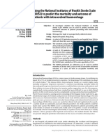 Using The National Institutes of Health Stroke Scale (NIHSS) To Predict The Mortality and Outcome of Patients With Intracerebral Haemorrhage