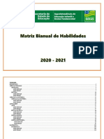 Matriz Bianual de Habilidades 2020 - 2021 Ensino Fundamental - 1º Corte