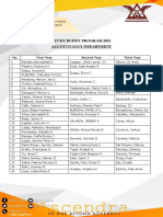 Ascendra: Study Buddy Program 2021 Accountancy Department