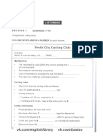 Section 1 Listening Test 2