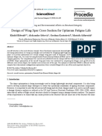 Design of Wing Spar Cross Section For Optimum Fatigue Life Design of Wing Spar Cross Section For Optimum Fatigue Life