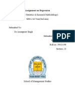 Assignment On Regression