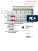 Academic Calendar Odd 2018 2019 BI