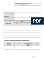 HSE Training Report