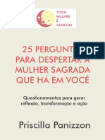 25 Perguntas para Despertar A Mulher Sagrada Que Há em Você