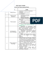 Syllabus For First Sessional Exam