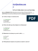 Take Illumination MCQ Test & Online Quiz To Test Your Knowledge