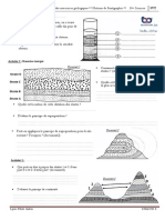 Serie - D - Exercices - 2eme - Annee - Secondaire-Sciences - SVT-notion de Stratigraphie - Dhaoui S