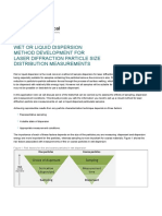 Wet or Liquid Dispersion Method Development For Laser Diffraction Particle Size Distribution Measurements