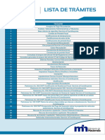 Lista de Tramites TRAVI v2