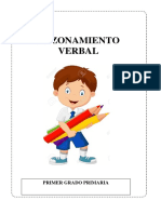 Cuaderno de Razonamiento Verbal Primer Grado Primaria