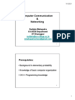 Computer Communication & Networking: Sudipta Mahapatra E & ECE Department IIT Kharagpur